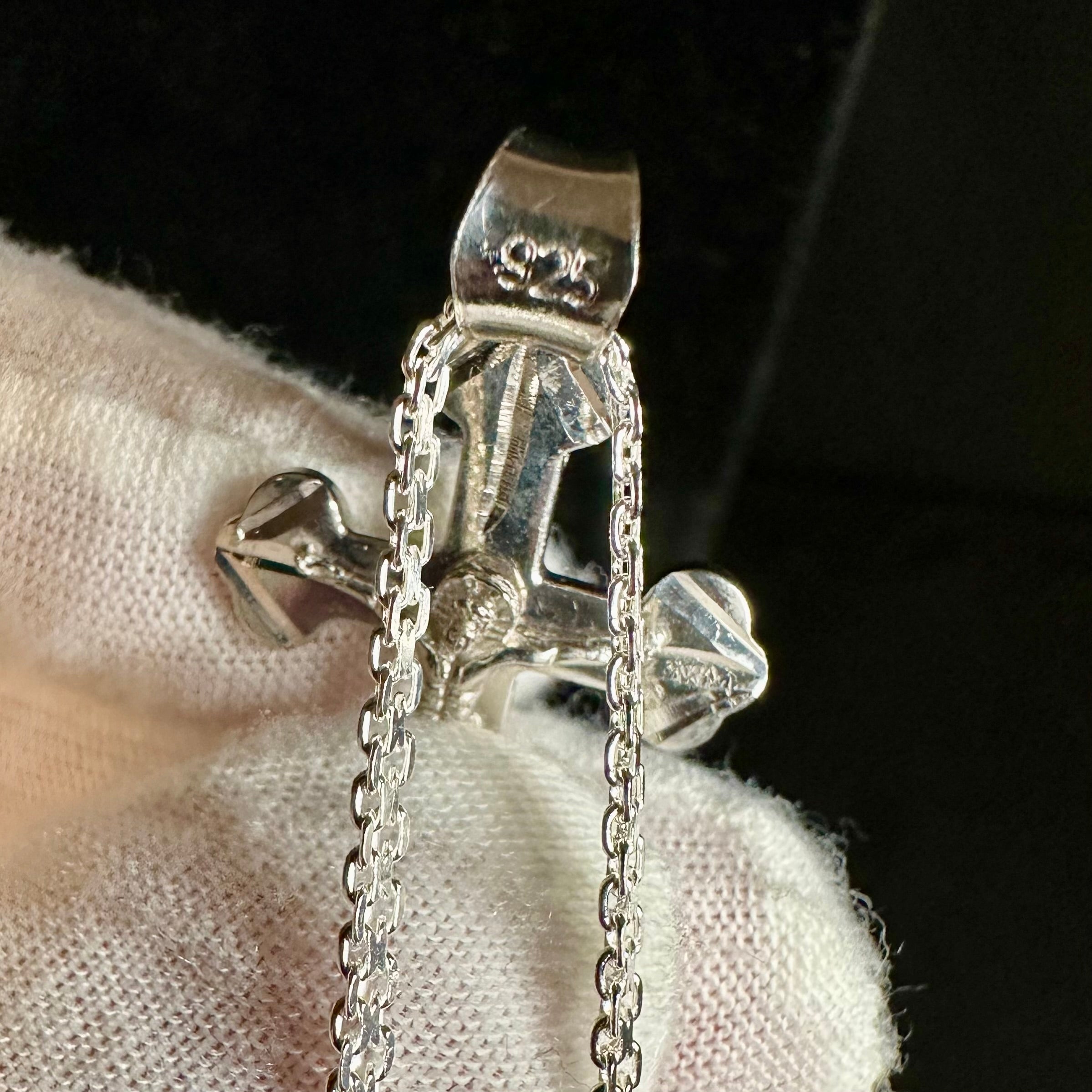 Kreuzkette aus 925er Sterlingsilber - 55cm