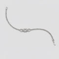 Elegantes Sterlingsilberarmband für Damen - 17 cm - 7,4 gramm