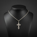 Kordellkette mit Kreuzanhänger - Orthodoxes Kreuz