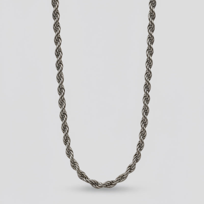 Solide Kordellkette aus Sterlingsilber