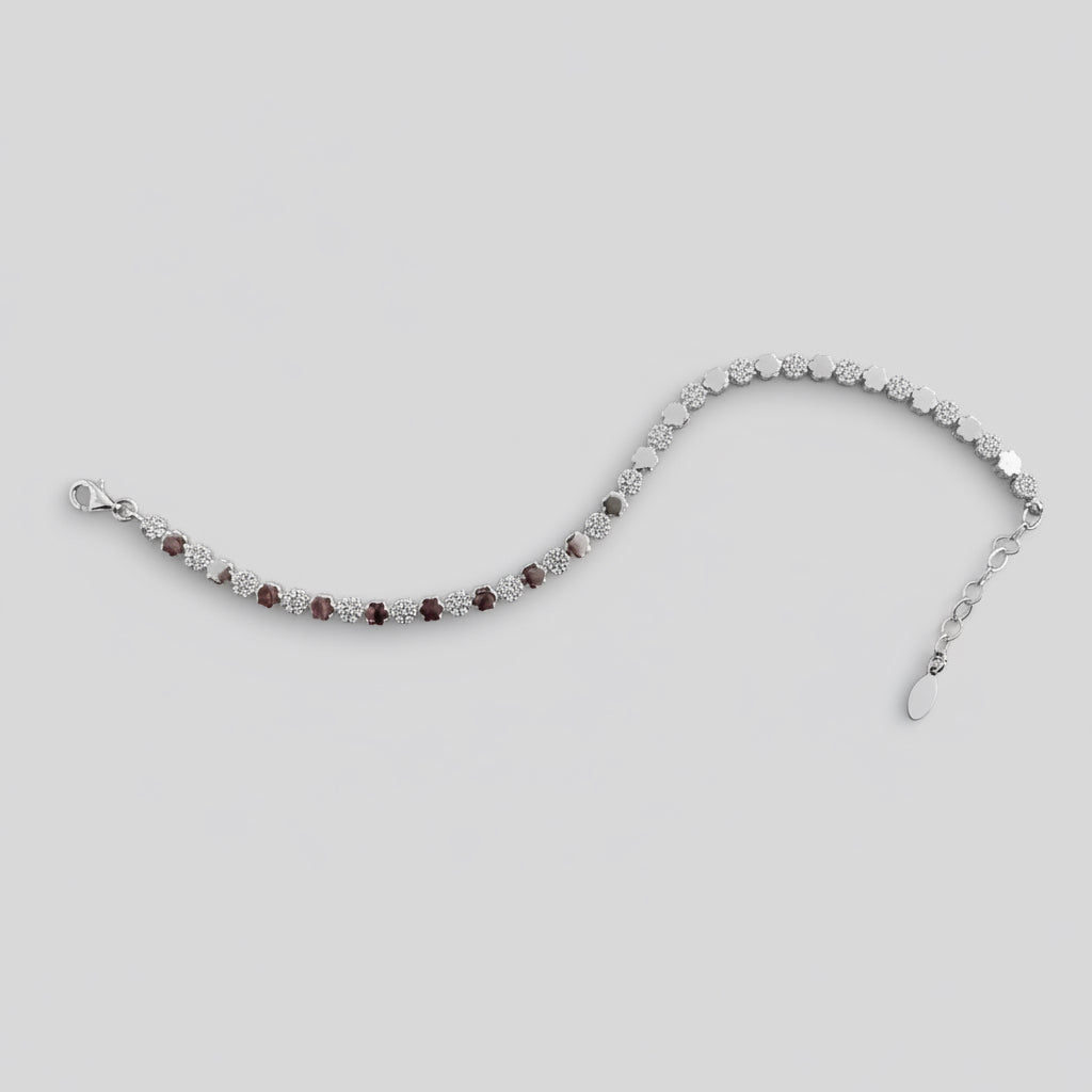 Silberarmband für Damen aus 925er Sterlingsilber - 17-20 cm - 7,7 Gramm
