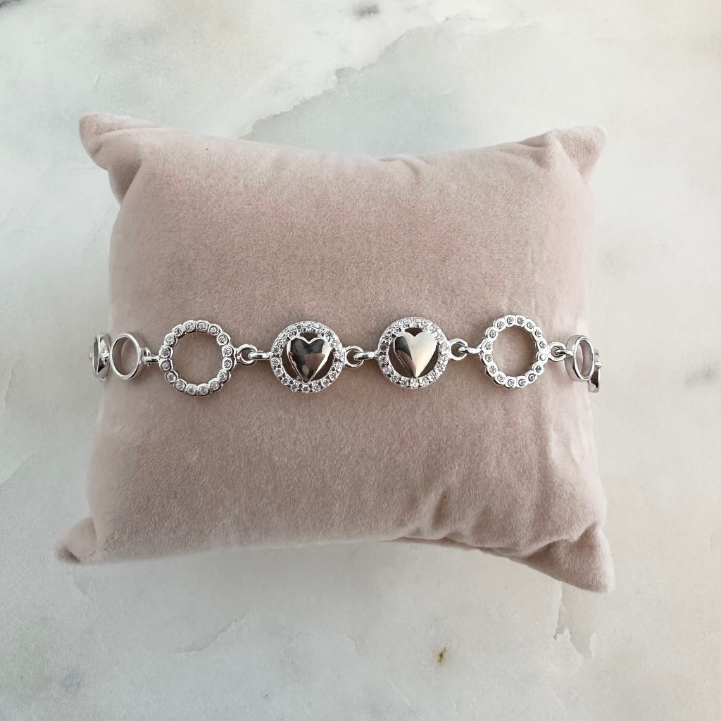 Silberarmband mit Herzen - 925er
Sterlingsilber - 5,7 Gramm