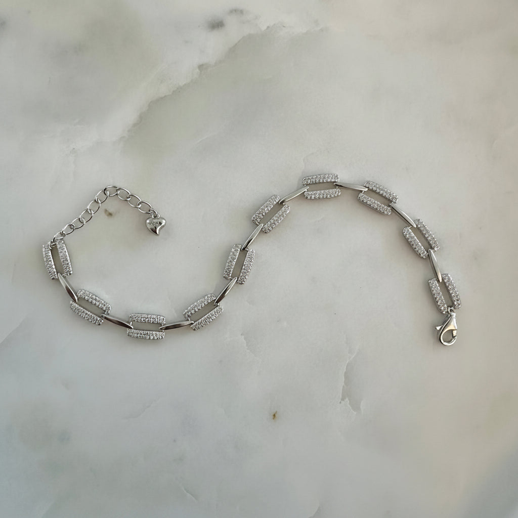 Damenarmband aus Silber - 18-21 cm - 10 Gramm