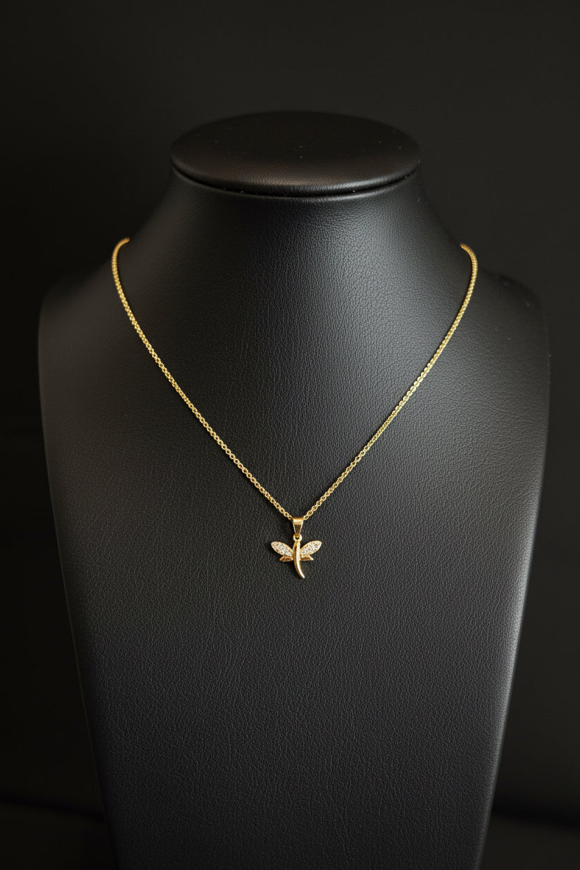 Elegante und leichte Silberkette mit Goldbeschichtung