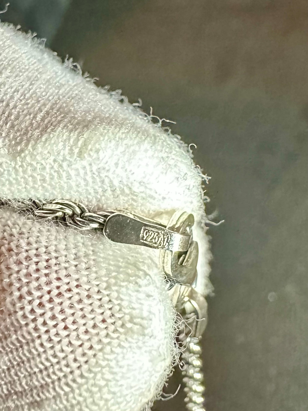 925er Silber Kordellkette mit Ankeranhänger - Ankerkette