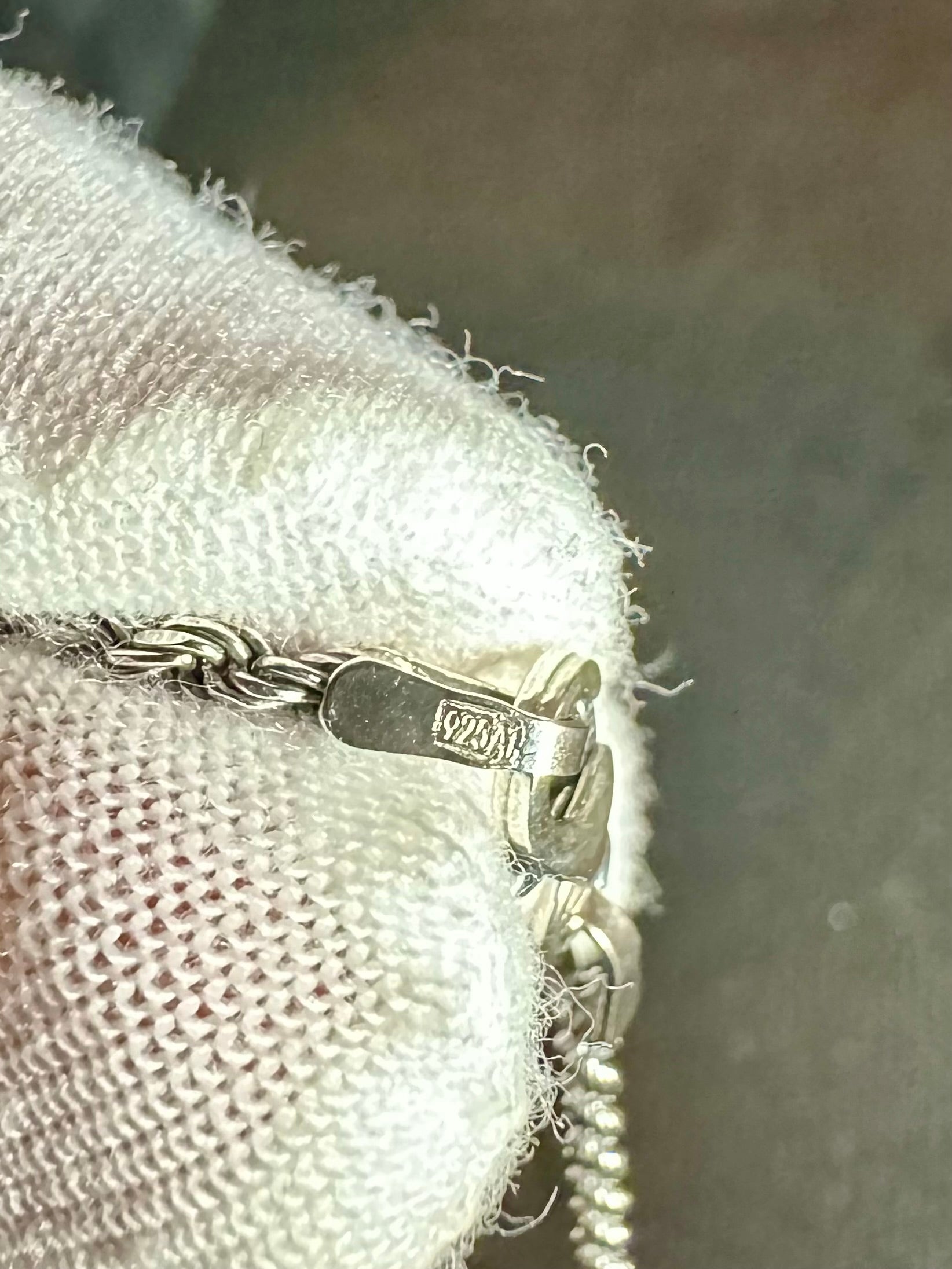 925er Silber Kordellkette mit Ankeranhänger - Ankerkette