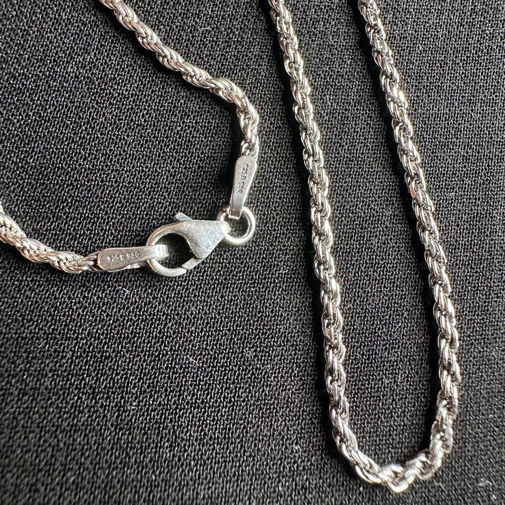 Solide Kordellkette aus Sterlingsilber