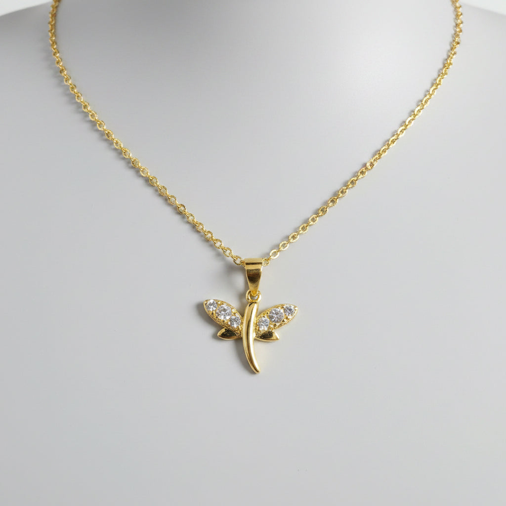 Elegante und leichte Silberkette mit Goldbeschichtung