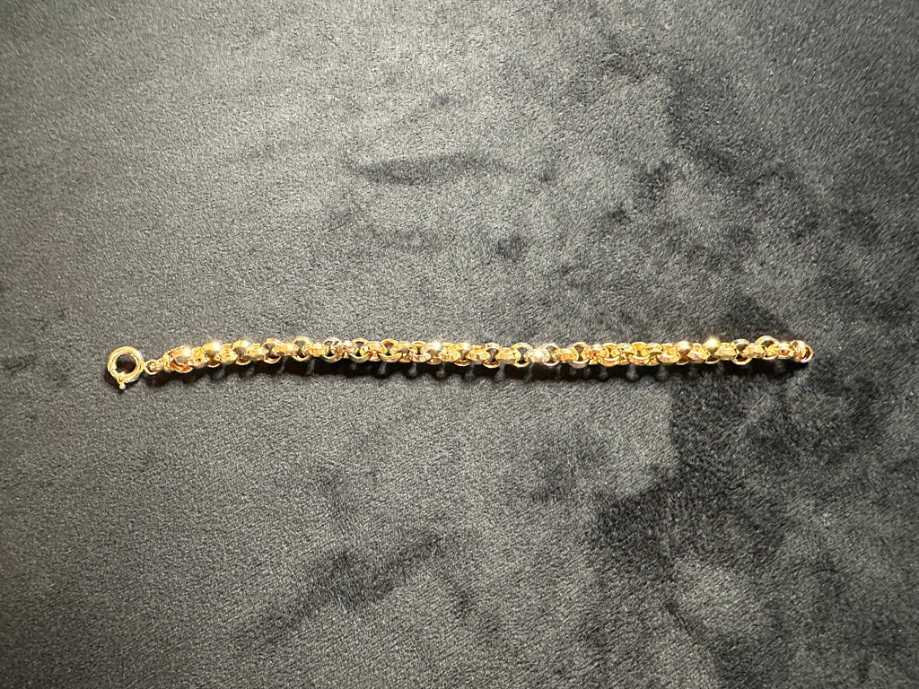 Einzelstück! Bi-Color Goldarmband aus 585er Gold - 19cm Länge