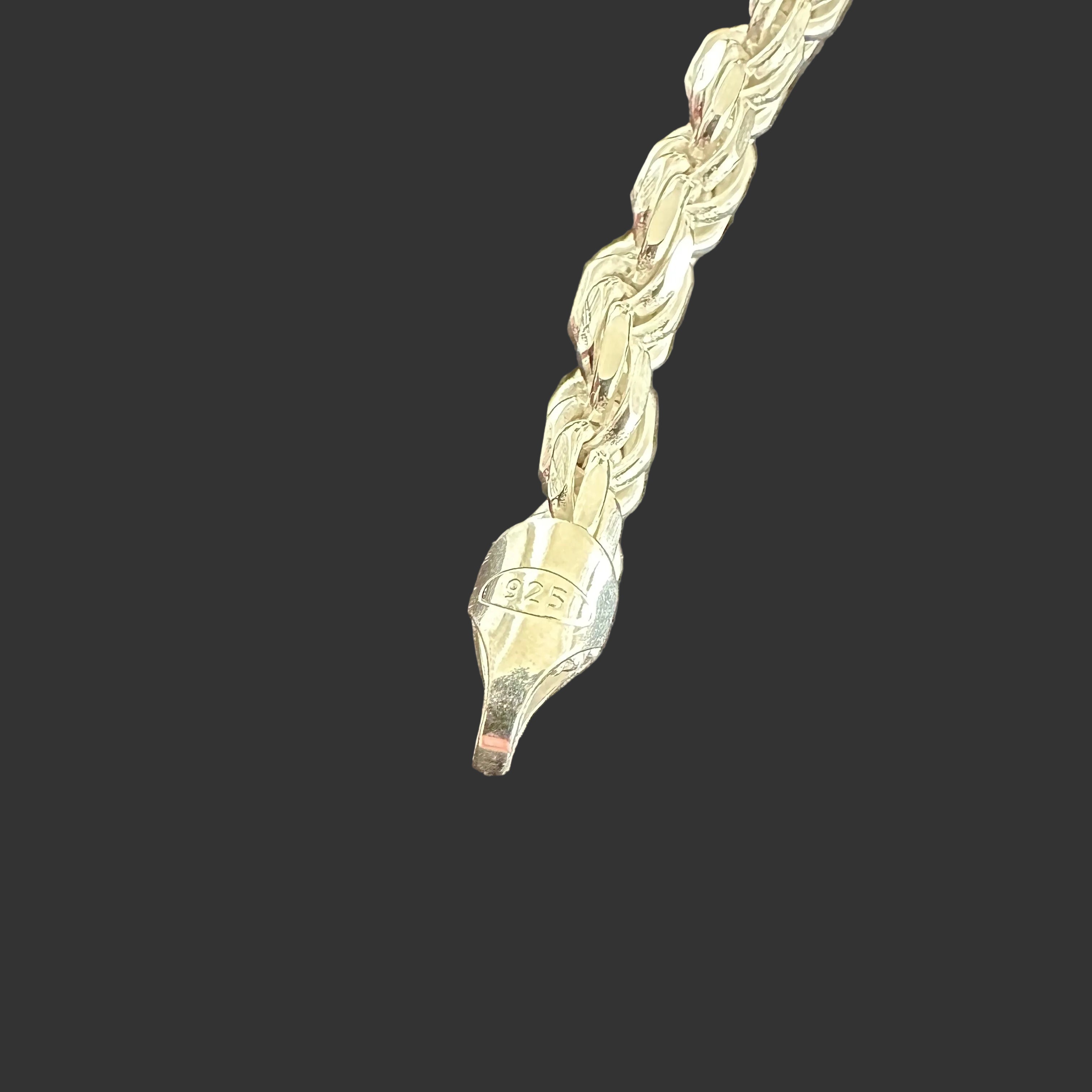 Massive Kordellkette - 925er Silber, 55 cm und 39 Gramm