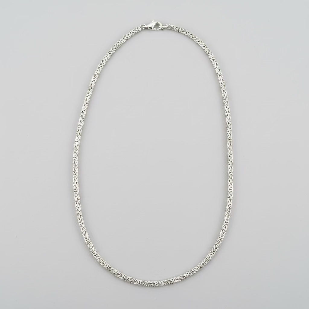 Königskette 4 mm breit - 925er Silber - 50 cm Länge