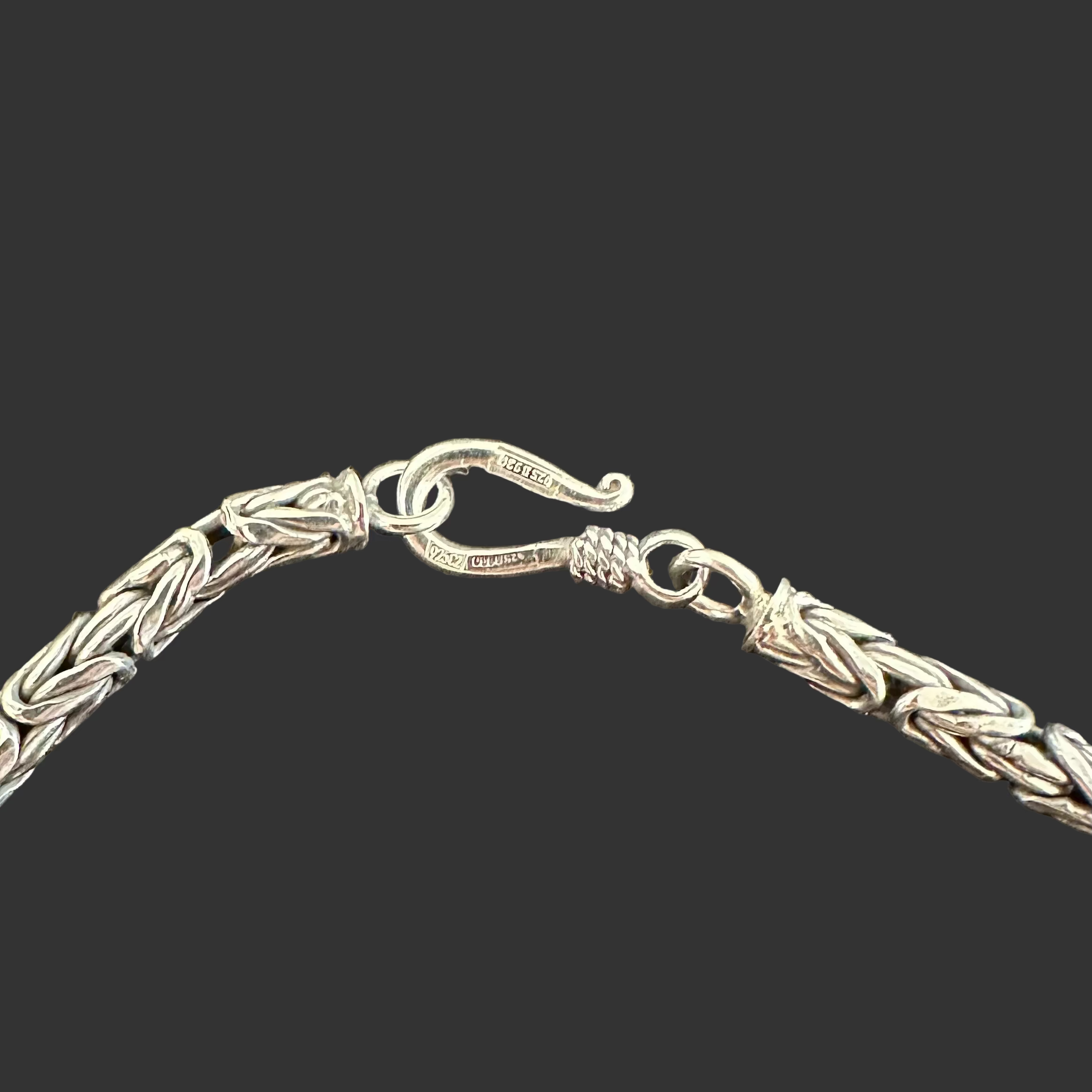 Königskette 4 mm breit - 925er Silber - 50 cm Länge