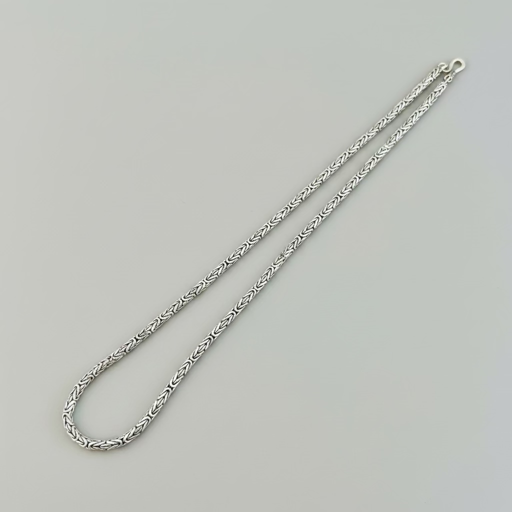 Königskette 4 mm breit - 925er Silber - 50 cm Länge