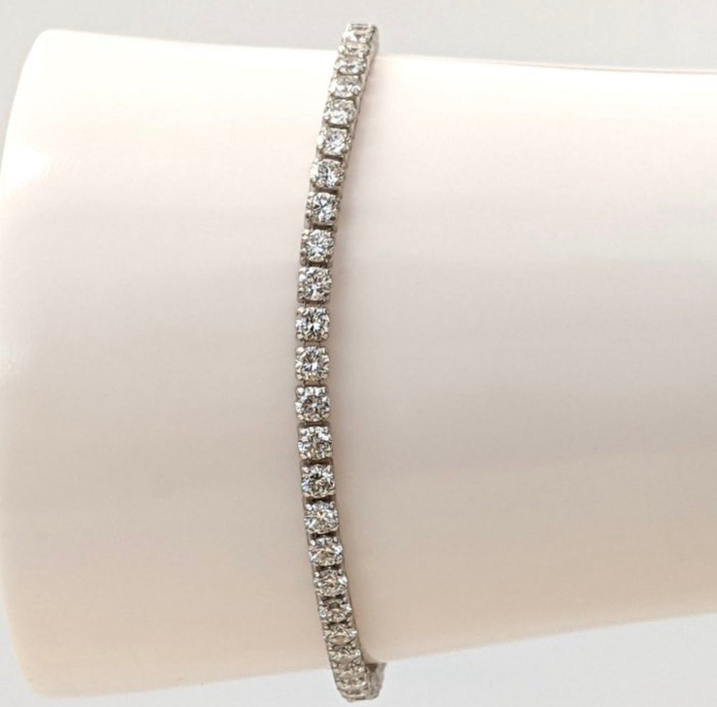 Tennisarmband - 14 KT Weißgold - 3.24ct Diamanten (Lab Grown) - IGI zertifiziert