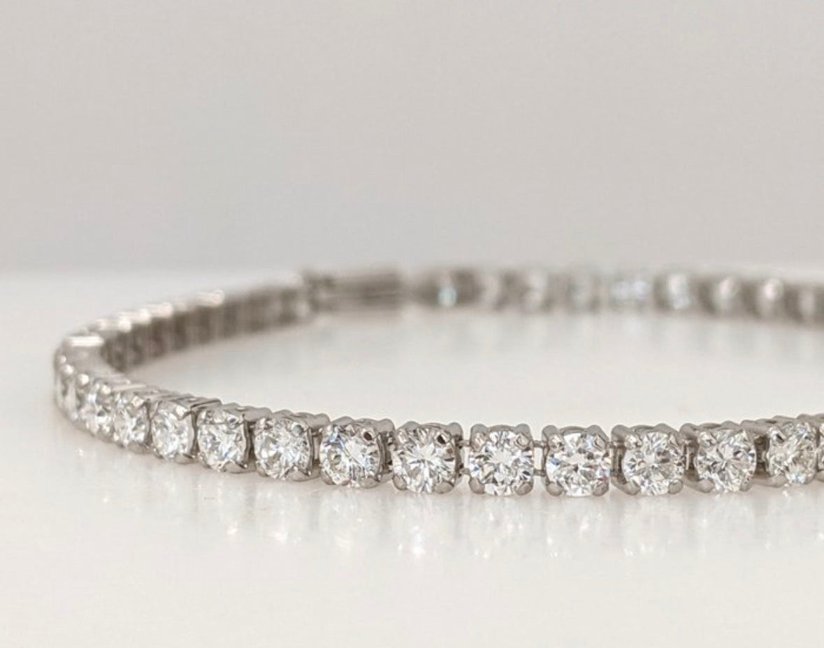Tennisarmband - 14 KT Weißgold - 3.24ct Diamanten (Lab Grown) - IGI zertifiziert
