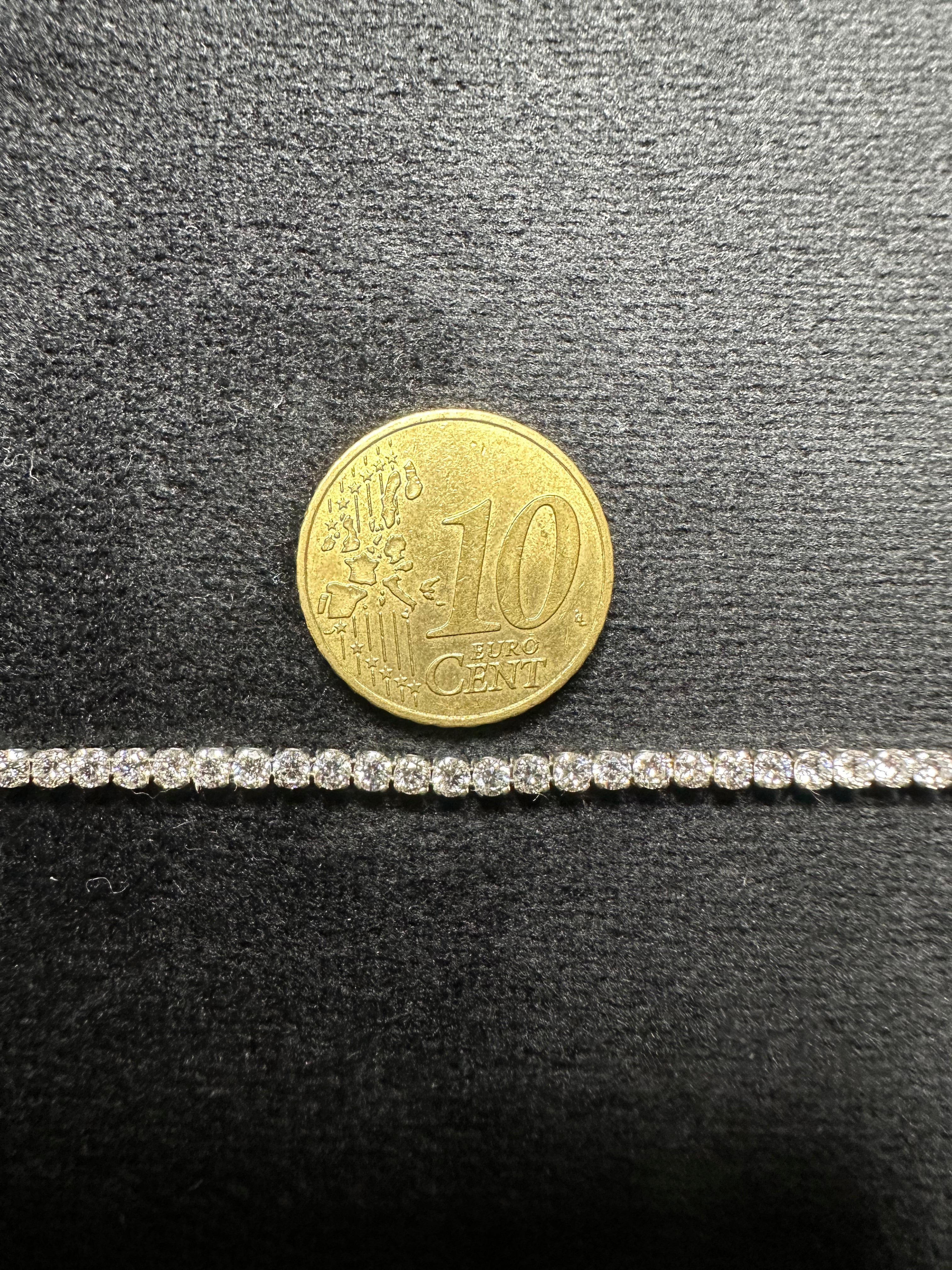 Tennisarmband - 14 KT Weißgold - 3.24ct Diamanten (Lab Grown) - IGI zertifiziert