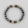 Armband aus Naturstein - Schwarz und Braun