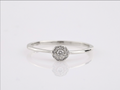 Diamantring – 14kt Weißgold, 0,09 ct natürlicher Diamant