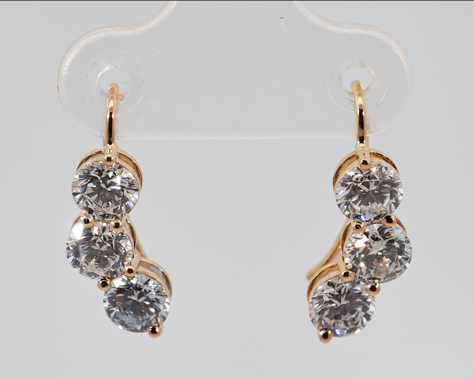 Exklusive Lab-Grown Diamant-Ohrringe in 14 kt Gelbgold – Zertifiziert von HRD Antwerp