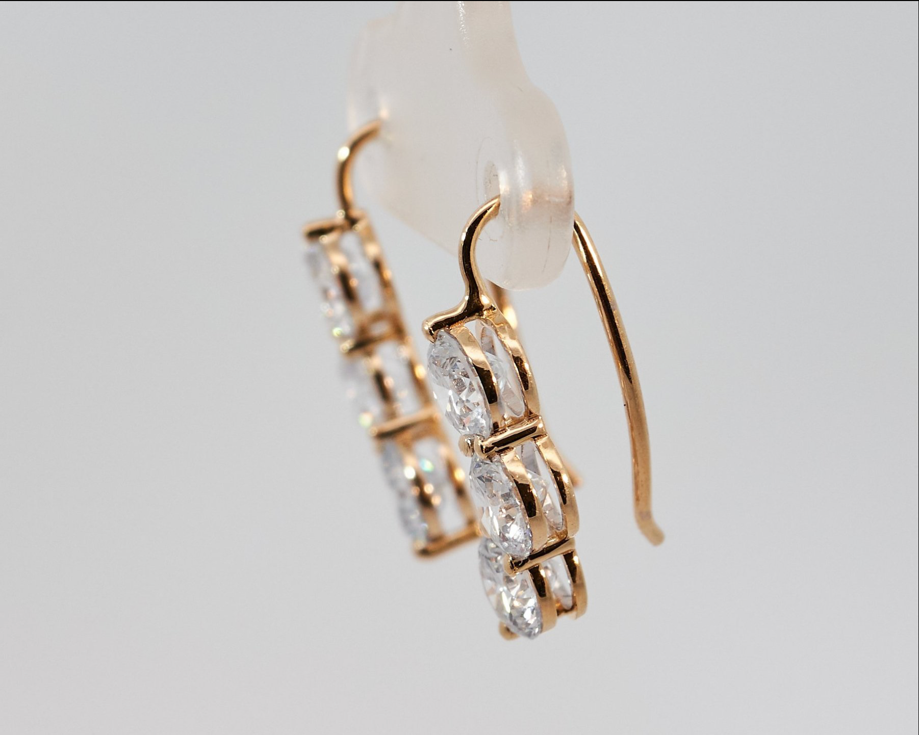 Exklusive Lab-Grown Diamant-Ohrringe in 14 kt Gelbgold – Zertifiziert von HRD Antwerp