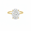 3.00 ct Oval Diamantring in Solitär Gelbgold Fassung / Spezialanfertigung (Lieferzeit: 4 Wochen)