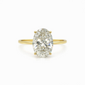 2.00 ct Oval Diamantring in Solitär Gelbgold Fassung / Spezialanfertigung (Lieferzeit: 4 Wochen)
