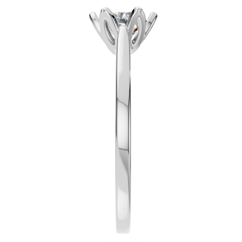 Natürlicher Diamant / Antragsring / 0,5 ct - Floral / Gelb- und Weißgold
