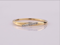 Ring – 14 Karat Gelbgold mit 0,03 ct Diamanten (natürlich)