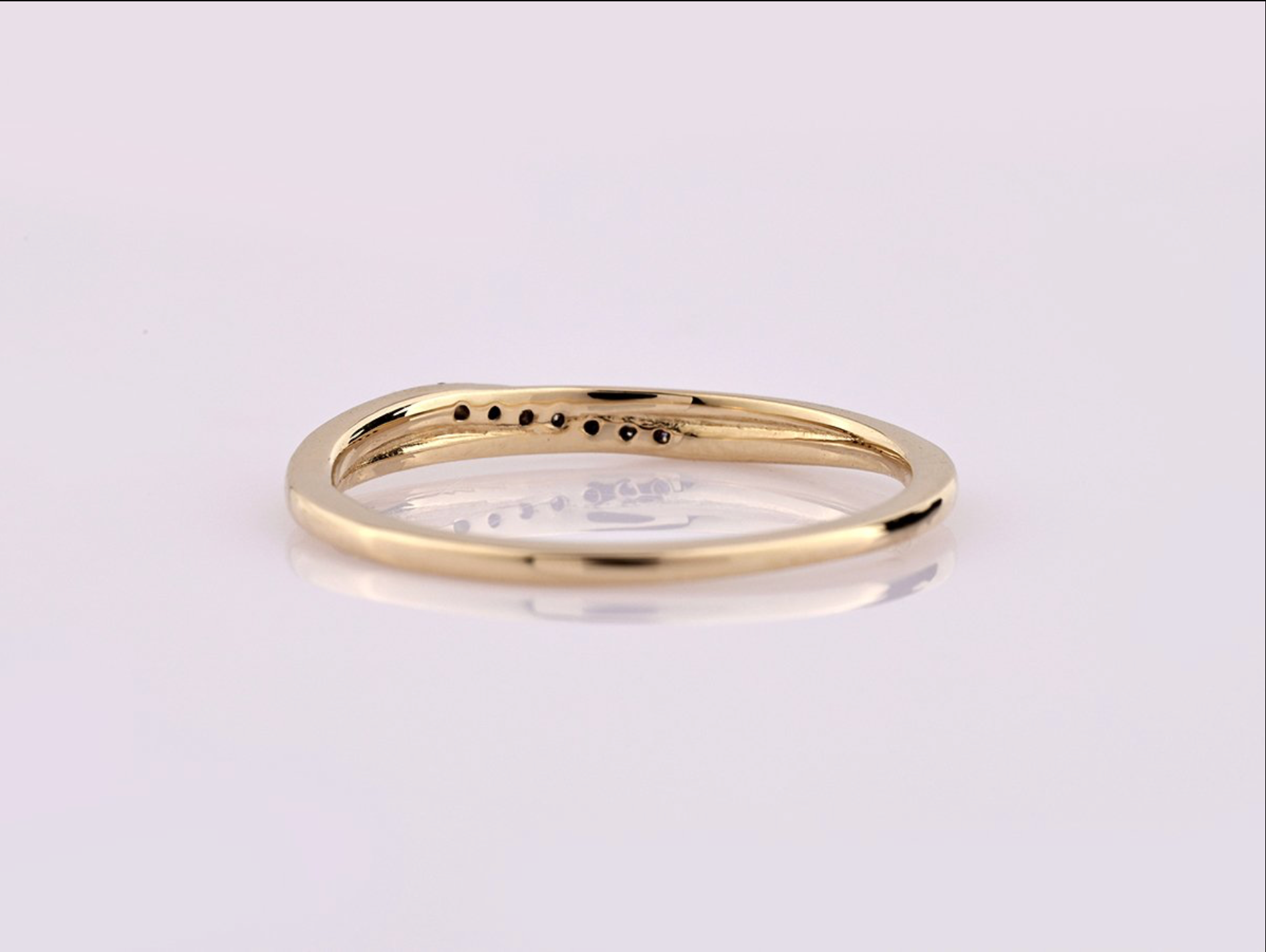 Ring – 14 Karat Gelbgold mit 0,03 ct Diamanten (natürlich)