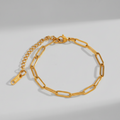 Armband aus Edelstahl - Goldoptik - Ankerkette