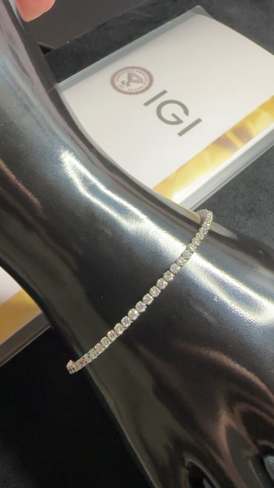 Tennisarmband - 14 KT Weißgold - 3.24ct Diamanten (Lab Grown) - IGI zertifiziert