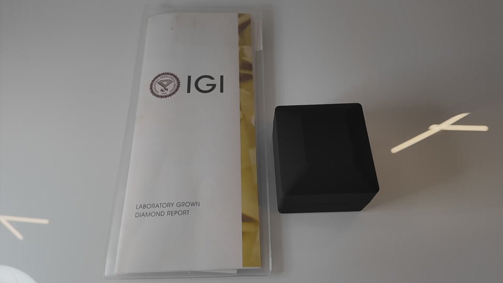 Exklusiver 2,41 ct Lab-Grown Diamantring – 950 Platin - Octagon Brilliant Cut – IGI-zertifiziert